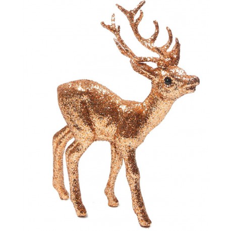 Cerf pailleté (16 cm)