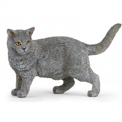 Figurine chat gris PAPO