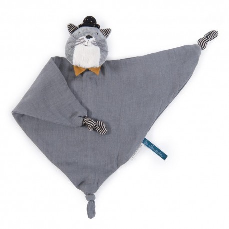 Doudou lange chat Fernand Les moustaches