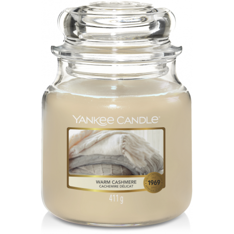 Bougie Yankee candle Cachemire délicat (medium)