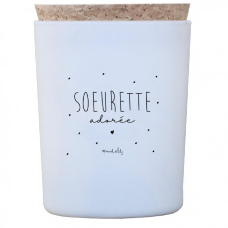 Bougie "Soeurette adorée"