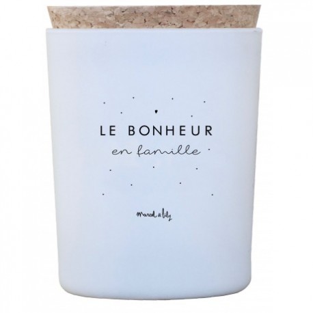 Bougie "Le bonheur en famille"