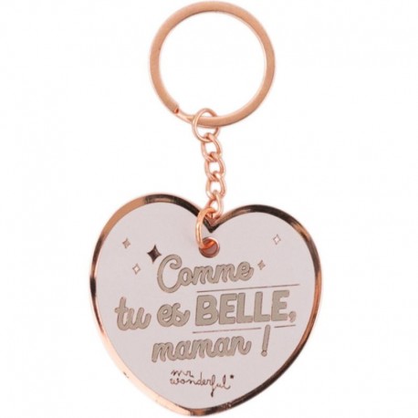 Sleutelhanger "Comme tu es belle maman"