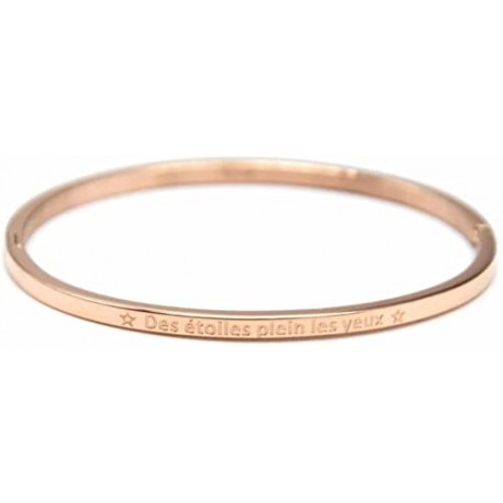 Bracelet rosé "Des étoiles plein les yeux"