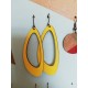 Boucles d'oreilles Monarq M citron Restore