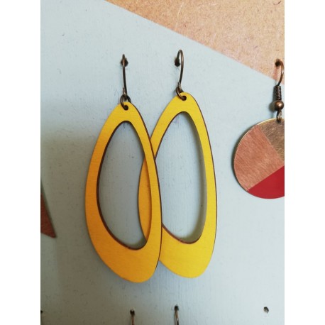 Boucles d'oreilles Monarq M citron Restore