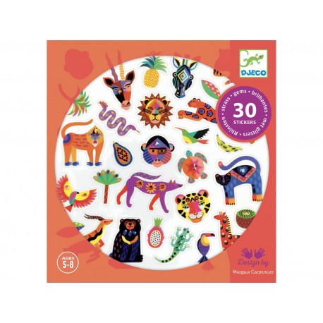 Djeco stickers Exotico - 30 stuks