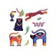 Djeco stickers Exotico - 30 stuks