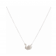 Collier cygne argenté