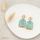 Boucles d'oreilles Rita Turquoise La belle Camille