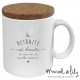 Mug met deksel "La retraite, c'est chouette"