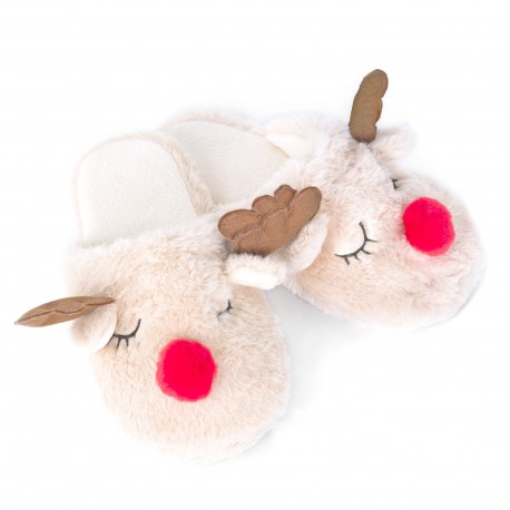 Kerst rendier slippers