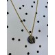 Collier Nina Rosace noire La belle Camille