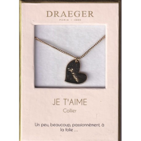 Collier coeur "Je t'aime"