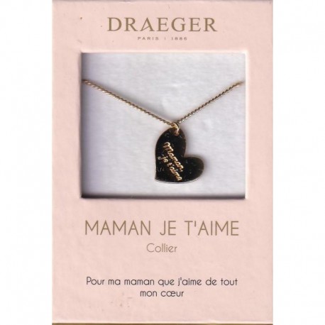 Ketting hart "Maman je t'aime"