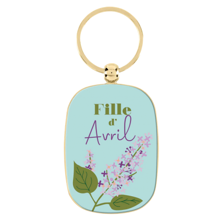 Porte-clef "Fille d'avril"