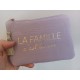 Pochette "La famille, c'est la vie"mauve