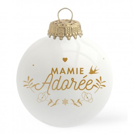 Kerstbal "mamie adorée"