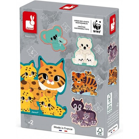 5 puzzles évolutifs WWF