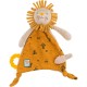 Doudou attache-tétine Lion Moulin Roty