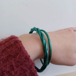 Boeddhistische armband groen dun