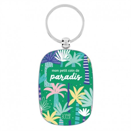 Sleutelhanger "Mon petit coin de paradis"