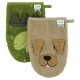 Washandje 2-pack | Mr. Dino - Mr. Dog