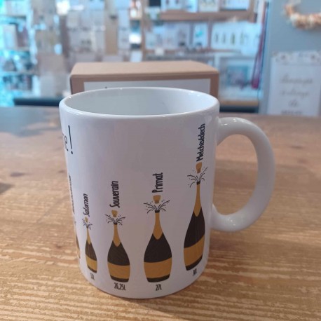 Mug "Tailles de bouteilles de champagne"