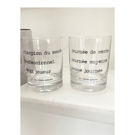 2 verres à Whisky gradués