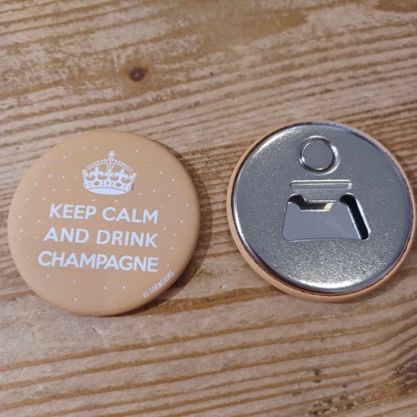 Decapsuleur magnétique "Keep calm and drink champagne"