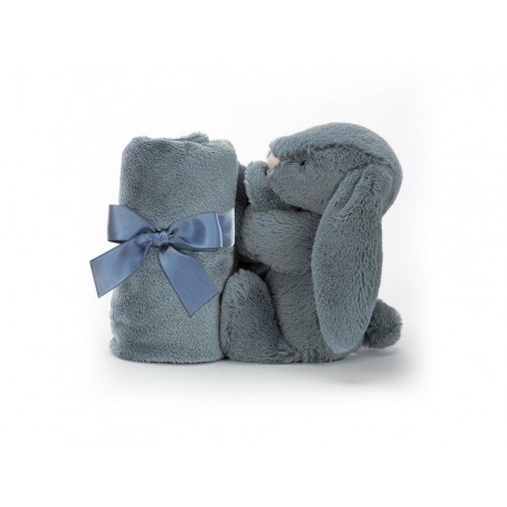 Doudou lange lapin bashful bleu Jellycat