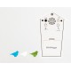 Horloge coucou chants d'oiseaux MINI (blanc)