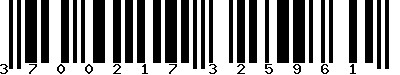 EAN : 3700217325961