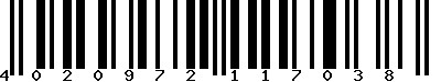 EAN : 4020972117038