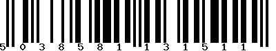 EAN : 5038581131511