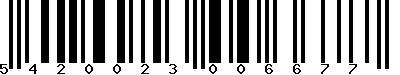 EAN : 5420023006677