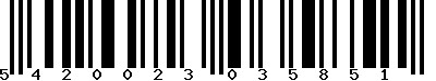 EAN : 5420023035851